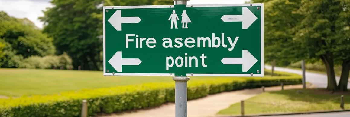 Sammelpunkt bei Feueralarm